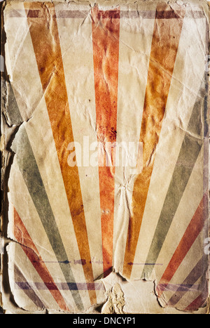 Revival rétro verticale de couleur de fond de l'affiche de sunbeam Banque D'Images
