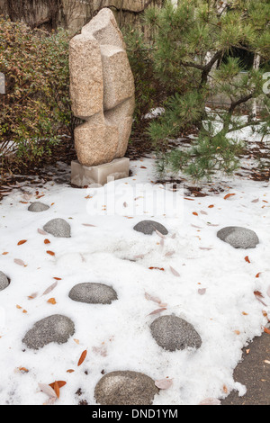 Isamu Noguchi Garden Museum, Astoria, Queens, New York. Banque D'Images