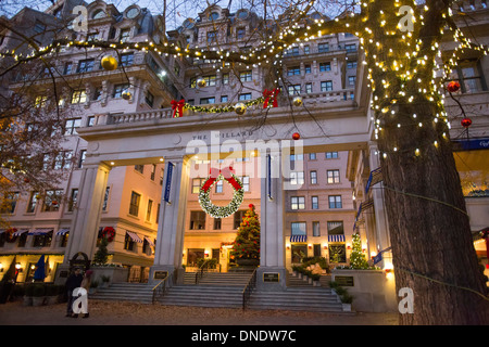 L'Hôtel Willard de Washington à Noël Banque D'Images