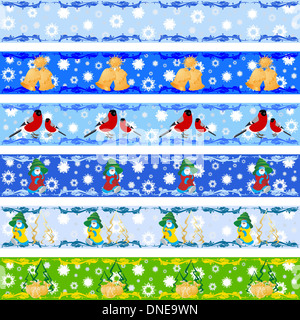 Une illustration représentant un attirail de Noël. Arrière-plan transparent. Banque D'Images