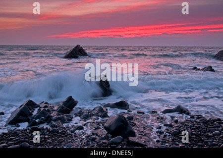 Sandymouth Bay, Cornwall, UK Banque D'Images
