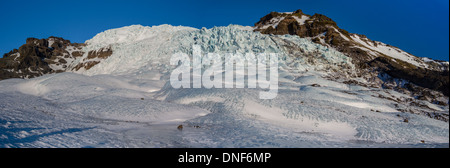 Voyage ISLANDE EUROPE GLACIER GLACIER de VATNAJOKULL VIRKISJOKULL Banque D'Images