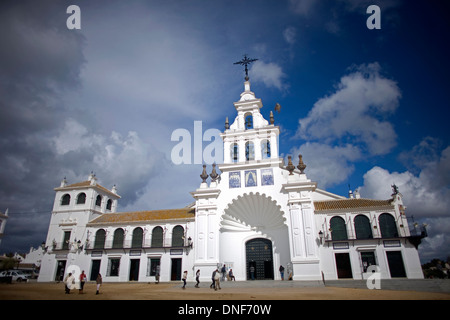 Sanctuaire Notre Dame de Rocio, Almonte, province de Huelva, Andalousie, Espagne Banque D'Images