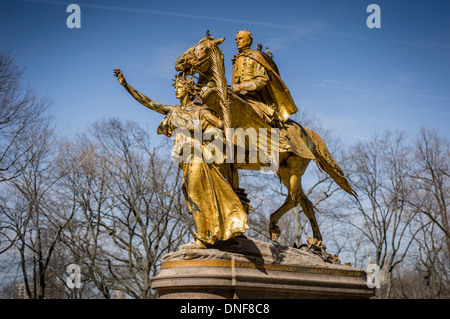 Le général William Tecumseh Sherman (1820-1891) STATUE GRAND ARMY PLAZA CENTRAL PARK NEW YORK NEW YORK 10022 Banque D'Images