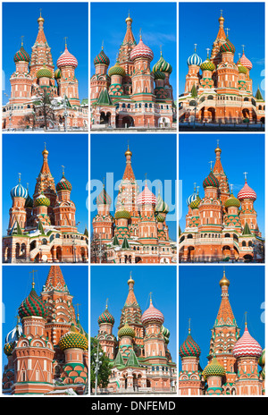 La Cathédrale Saint Basile à Moscou Banque D'Images