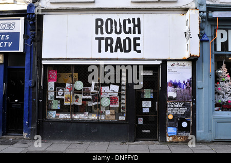 Une vue générale de rough trade record shop, dans l'ouest de Londres, Royaume-Uni Banque D'Images