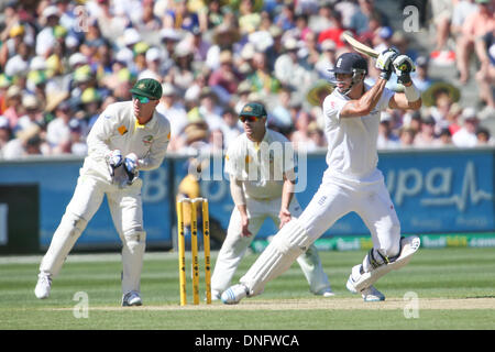 Melbourne, Australie. Dec 26, 2013. Kevin Pietersen en action au cours de la au cours de la première journée de la quatrième cendres test match entre l'Australie et l'Angleterre à la MCG - Lendemain de tester l'Australie contre l'Angleterre, MCG, Melbourne, Victoria, Australie. Credit : Action Plus Sport/Alamy Live News Banque D'Images