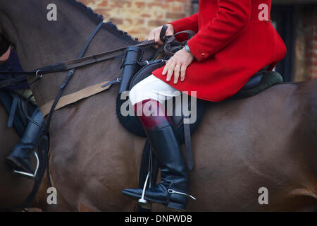 Bawtry, UK . Dec 26, 2013. Le personnel de recherche de Boxing Day Hunt, Retford Crédit : Tout4 Photographie/Alamy Live News Banque D'Images