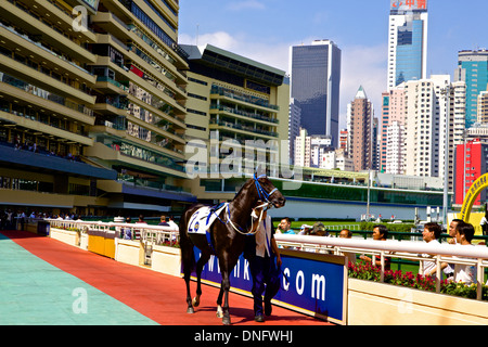 Happy Valley Racecourse, Hong Kong , Chine Banque D'Images