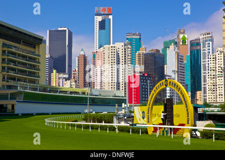 Happy Valley Racecourse, Hong Kong , Chine Banque D'Images