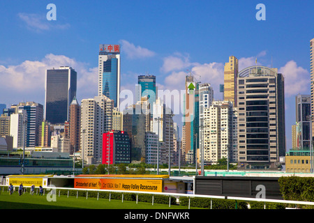 Happy Valley Racecourse, Hong Kong , Chine Banque D'Images