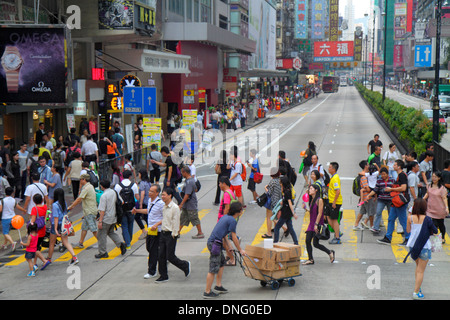 Hong Kong Chine,HK,Asie,chinois,oriental,Kowloon,Prince Edward,Nathan Road,panneau,shopping shopper shoppers magasins marché marchés achat Banque D'Images