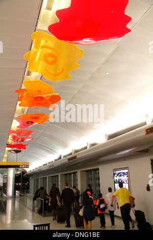 Texas,Houston,TX,Southwest,George Bush Intercontinental Airport,IAH,terminal,porte,intérieur,décor,décoration,intérieur,décorations,art,mobiles,lookin Banque D'Images