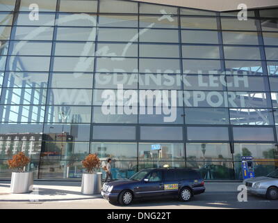 Gdansk, Pologne. Août 17, 2013. Hall de départ de l'aéroport Lech Walesa de Gdansk, en Pologne, le 17 août 2013. Photo : Beate Schleep/dpa/Alamy Live News Banque D'Images
