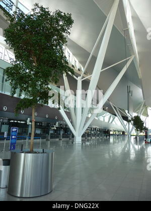 Gdansk, Pologne. Août 17, 2013. Hall de départ de l'aéroport Lech Walesa de Gdansk, en Pologne, le 17 août 2013. Photo : Beate Schleep/dpa/Alamy Live News Banque D'Images