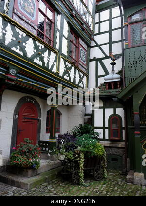 Meiningen, la Thuringe en Allemagne. Nov 8, 2013. Le Buechnersche Haus, représentée dans la vieille ville de Meiningen, Thuringe en Allemagne, 8 novembre 2013. Photo : Beate Schleep/dpa/Alamy Live News Banque D'Images