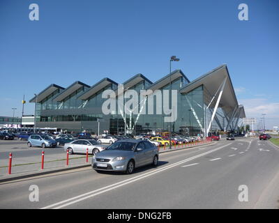 Gdansk, Pologne. Août 17, 2013. Hall de départ de l'aéroport Lech Walesa de Gdansk, en Pologne, le 17 août 2013. Photo : Beate Schleep/dpa/Alamy Live News Banque D'Images