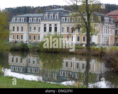 Meiningen, Thuringe, Allemagne. Nov 8, 2013. L'arrière du Grand Palais, à l'English Garden park de Meiningen, Thuringe, Allemagne, le 8 novembre 2013. Photo : Beate Schleep/dpa/Alamy Live News Banque D'Images