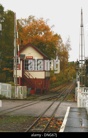 Boîte de signal station à Alston Banque D'Images