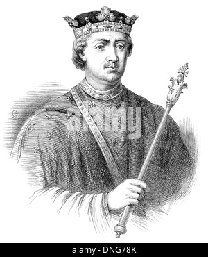 Henry II, ou FitzEmpress Curtmantle Henry Henry, ou Henri Plantagenêt, 1133 - 1189, le comte d'Anjou, comte du Maine, duc de Norm Banque D'Images
