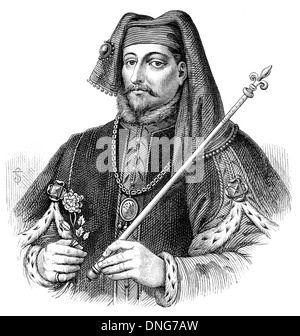 Henry IV ou Henri de Bolingbroke, 1367 - 1413, roi d'Angleterre et Seigneur d'Irlande Banque D'Images