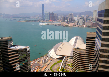 Hong Kong Chine,Hong Kong,Asie,chinois,oriental,île,WAN Chai,Central Plaza,gratte-ciel de hauteur gratte-ciel bâtiments gratte-ciel, bâtiments, ville s Banque D'Images