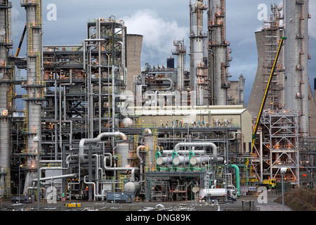 L'usine pétrochimique de Grangemouth et accueil à l'Ecosse de l'industrie de la raffinerie de pétrole appartenant à Ineos, Royaume-Uni. Banque D'Images