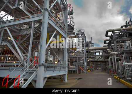 L'usine pétrochimique de Grangemouth et accueil à l'Ecosse de l'industrie de la raffinerie de pétrole appartenant à Ineos, Royaume-Uni. Banque D'Images