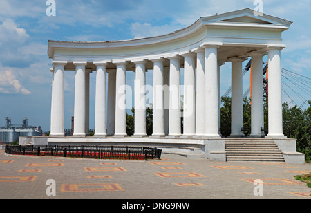 À colonnade du Palais Vorontsov à Odessa. L'Ukraine Banque D'Images