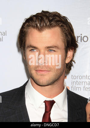 Toronto, ON, Canada, . Sep 9, 2013. Chris Hemsworth lors de la première de 'rush' au Festival International du Film de Toronto 2013. © Dan Herrick/ZUMAPRESS.com/Alamy Live News Banque D'Images