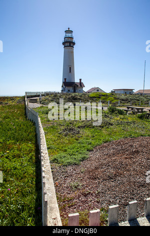 Pigeon Point Phare sur la côte nord de la Californie près de Half Moon Bay, Californie Banque D'Images