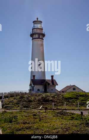 Pigeon Point Phare sur la côte nord de la Californie près de Half Moon Bay, Californie Banque D'Images