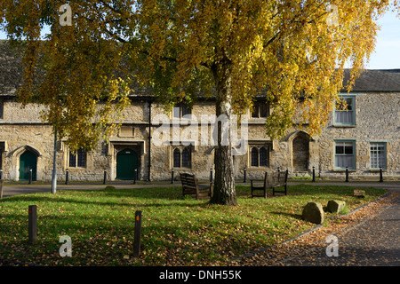 Hospices, Church Lane, Cotswolds, Burford, Oxfordshire, Angleterre, Unite Banque D'Images