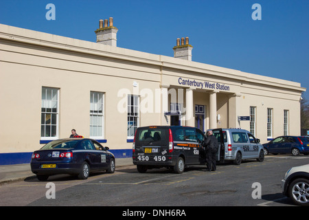 La gare ouest de Canterbury Banque D'Images