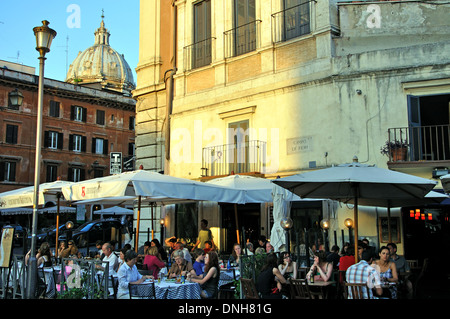 Cafés Campo de' Fiori Italie Banque D'Images