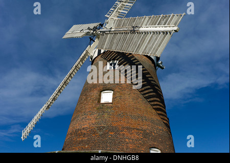 Thaxted Moulin, Essex, Angleterre. 16 octobre 2013 vu ici : John Webb's Moulin, connu sous le nom de Thaxted Moulin Banque D'Images