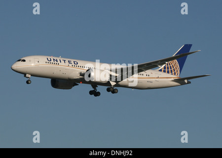 UNITED AIRLINES Boeing 787 Dreamliner Banque D'Images