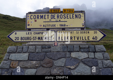 Le Cormet de Roselend Banque D'Images