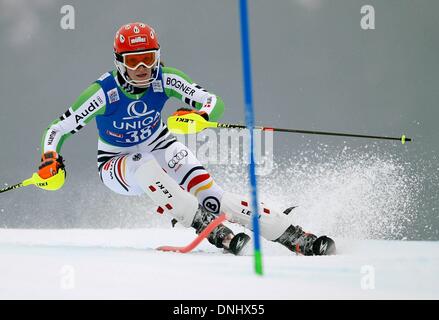 Lienz, Autriche. Dec 29, 2013. Womens slalom aux championnats du monde de ski FIS. Susanne Riesch (GER). Credit : Action Plus Sport/Alamy Live News Banque D'Images