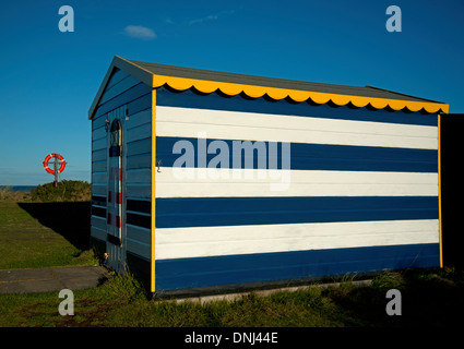 La cabane de plage colorées East Beach Hopeman, Moray Firth. Grampian. 9162 SCO. Banque D'Images