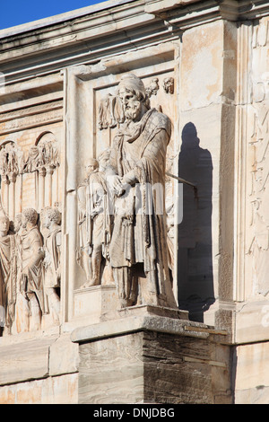 Détails de l'Arc de Constantin à Rome, Italie Banque D'Images