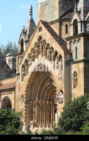 Jak Église dans le château de Vajdahunyad Budapest, Hongrie Banque D'Images