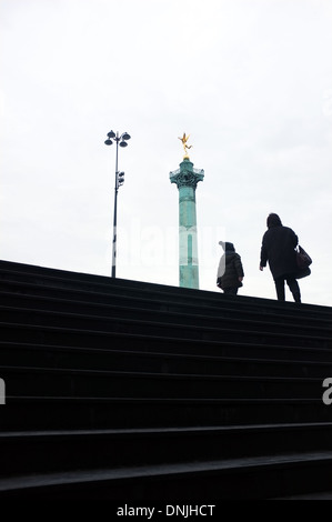 Colonne de juillet de la Bastille Banque D'Images