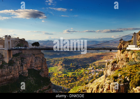 Constantine, la ville des ponts, l'Algérie Banque D'Images