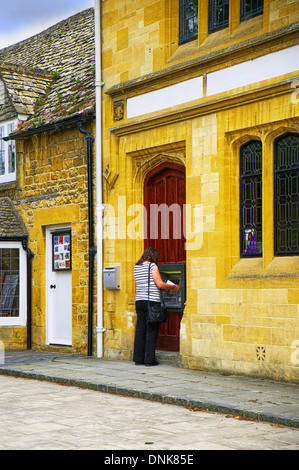 High street village broadway worcestershire Midlands England uk cotswolds Banque D'Images