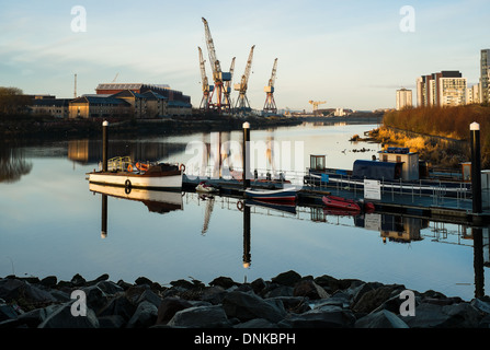 Vue du Riverside Museum, Glasgow Banque D'Images