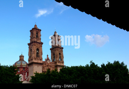 Santa Prisca y San Sebastian église de Taxco de Alarcon, dans l'État de Guerrero, au Mexique, le 20 août 2007. Banque D'Images