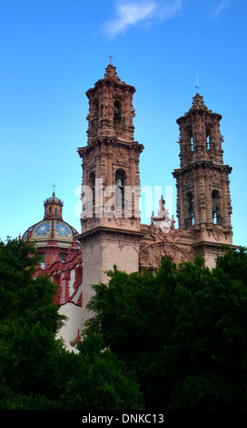 Santa Prisca y San Sebastian église de Taxco de Alarcon, dans l'État de Guerrero, au Mexique, le 20 août 2007. Banque D'Images