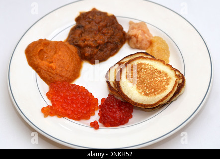 Différents types de caviar Banque D'Images