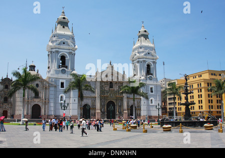 Cathédrale de Lima au Pérou Banque D'Images